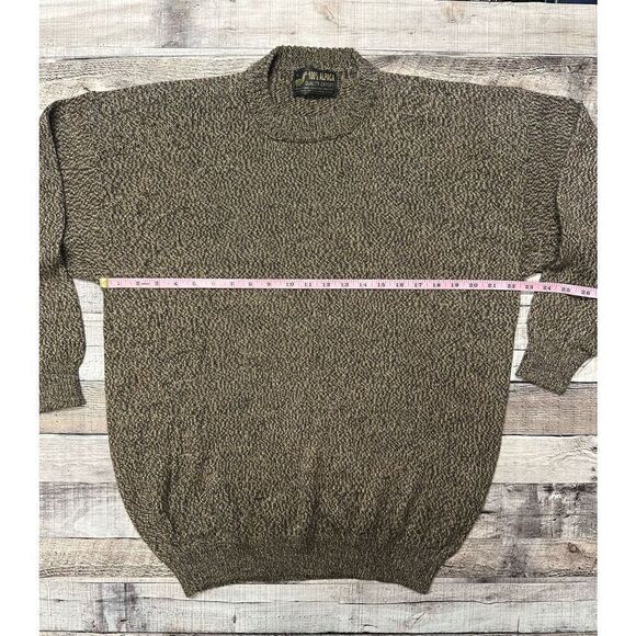 Size Large Vintage Mens Alpaca Quality Export Long Sleeve Crew Neck Sweater - Picture 3 of 5